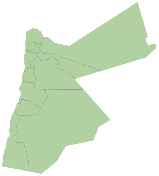 خريطة الأردن الصماء